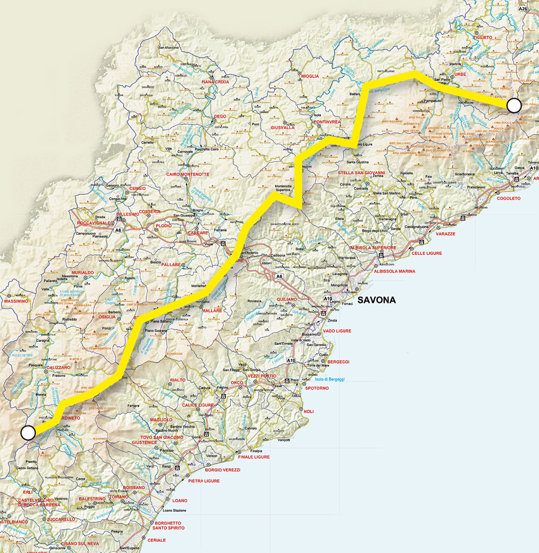 Storie di Alta Via - Mappa sezione 3