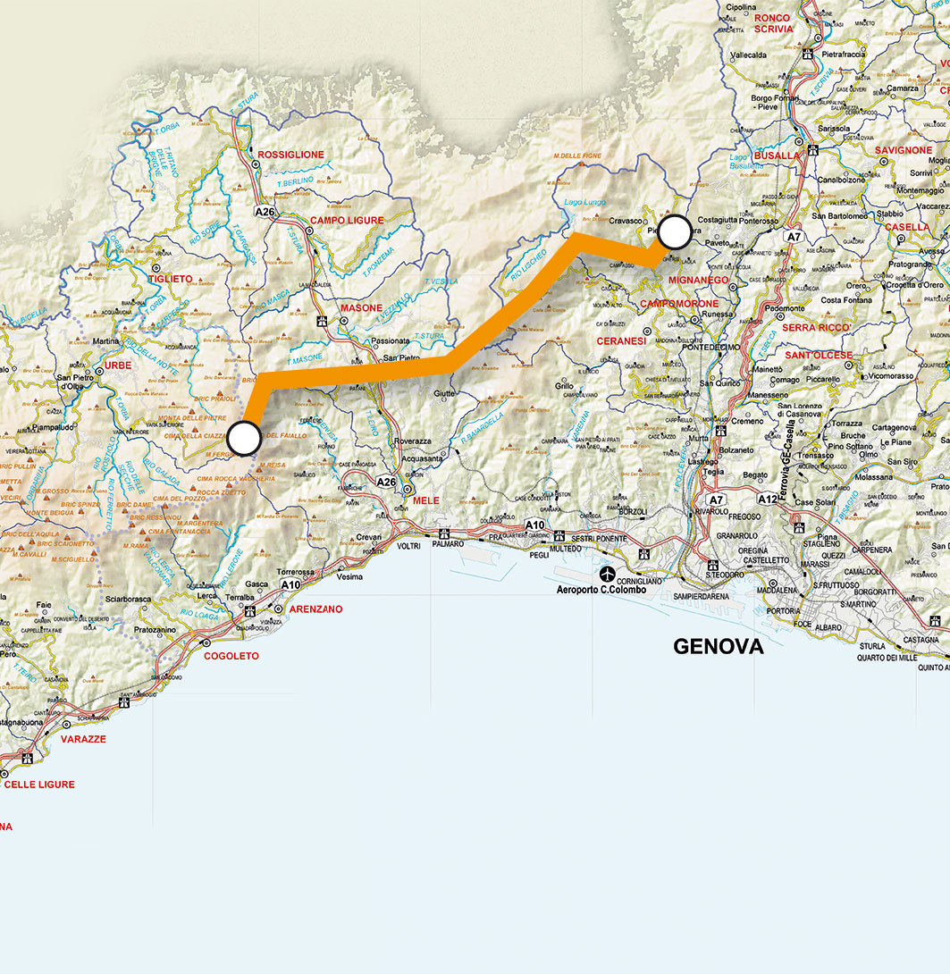 Storie di Alta Via - Mappa sezione 4