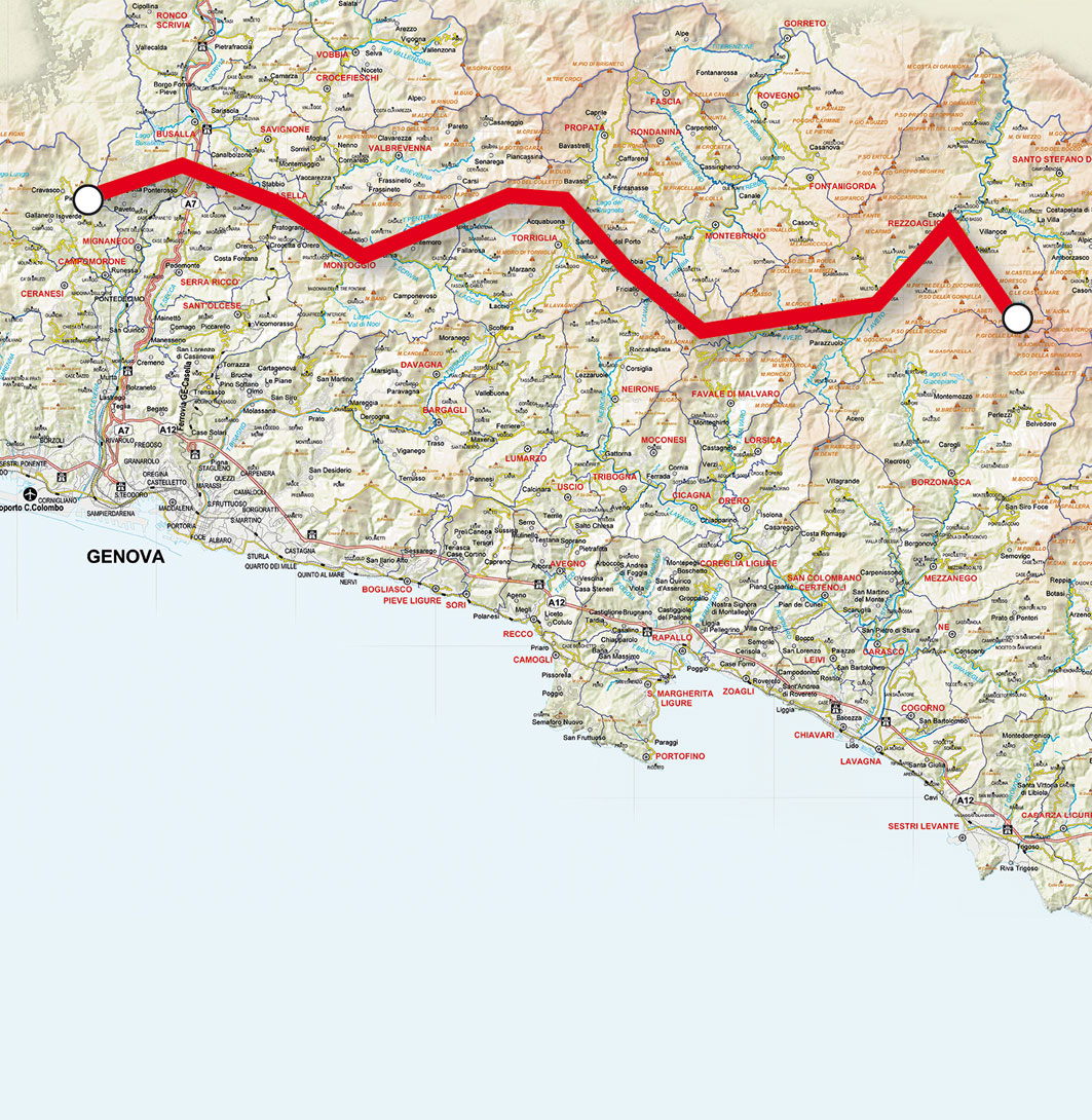 Storie di Alta Via - Mappa sezione 5